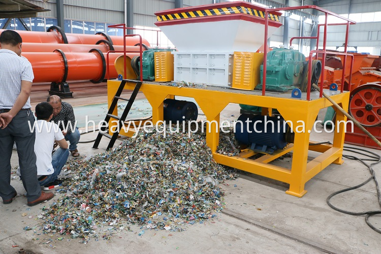 Used Plastic Timber Tire Shredder Machine For Sale